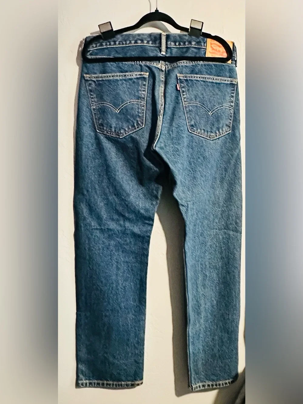 Levi's Men's Straight Jeans in Dark Blue Denim 36X32